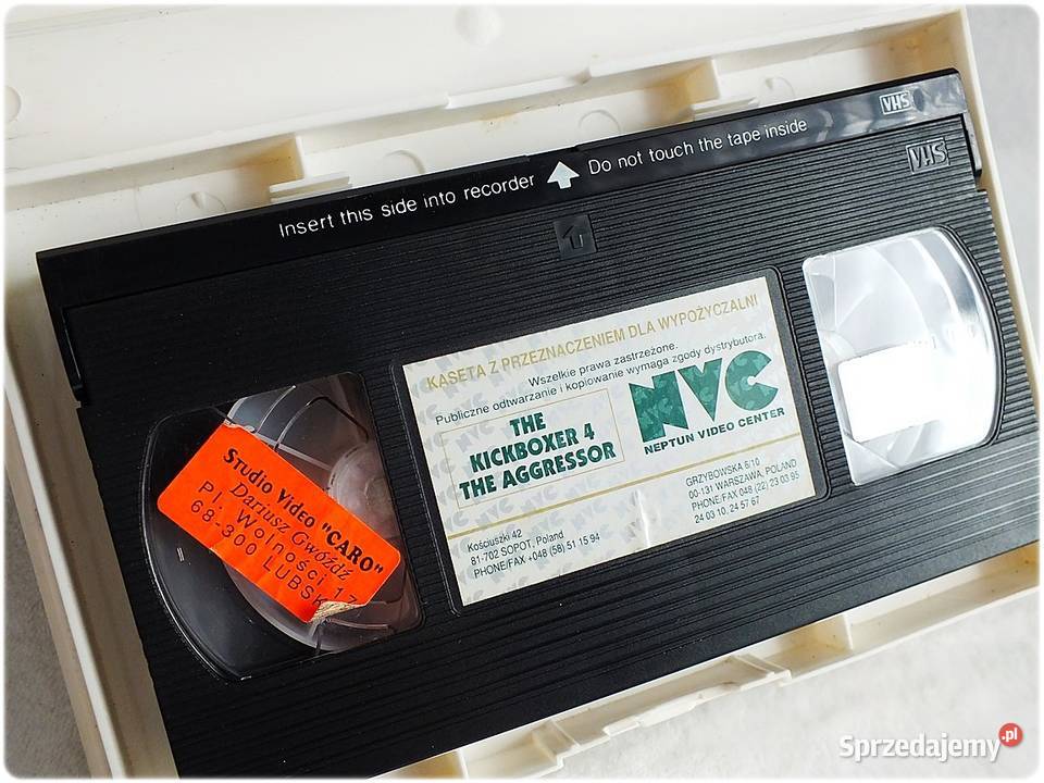 Kaseta VHS Kickboxer 4 The Aggressor ORYGINAŁ Filmy Żary