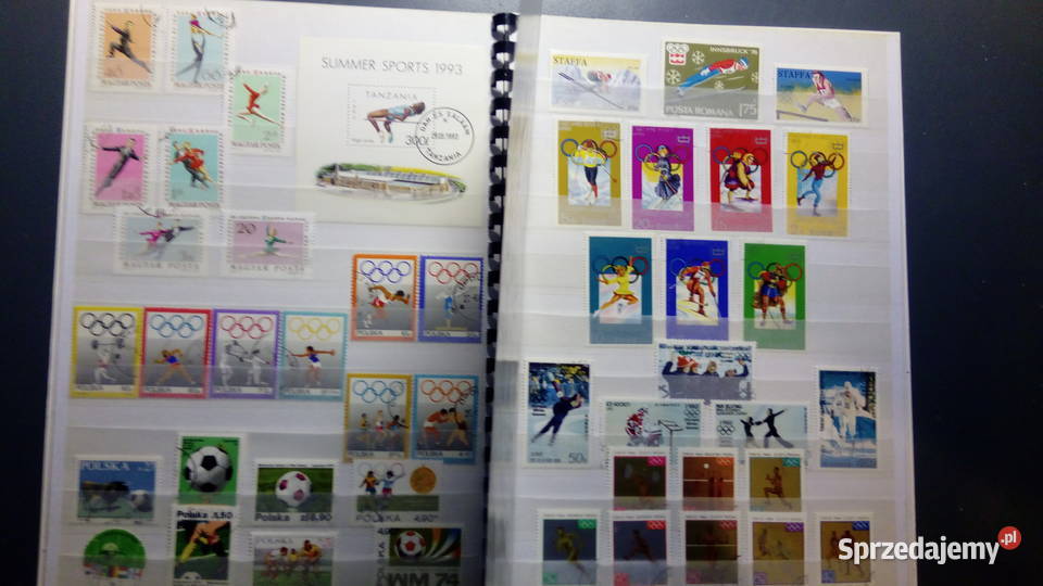 Znaczki SPORT świat Antyki, Sztuka, Kolekcje Góra