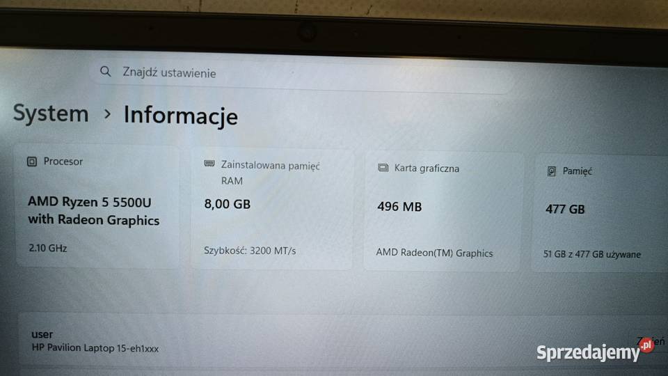 Laptop HP Pavilion Katowice