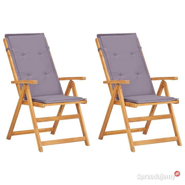 vidaXL Rozkładane krzesła ogrodowe 2 SKU45936 Krzesła