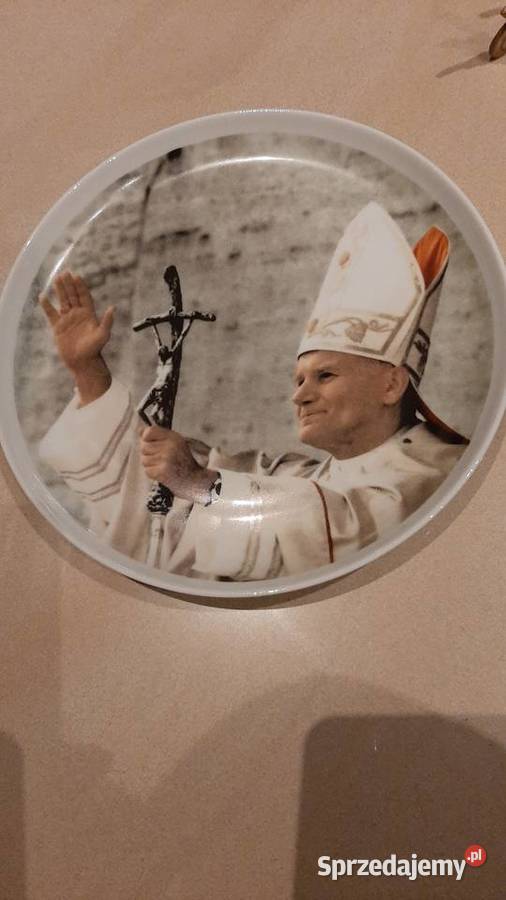 Talerz Porcelanowy Dekoracyjny Religijny Papierz lubuskie Nowa Sól