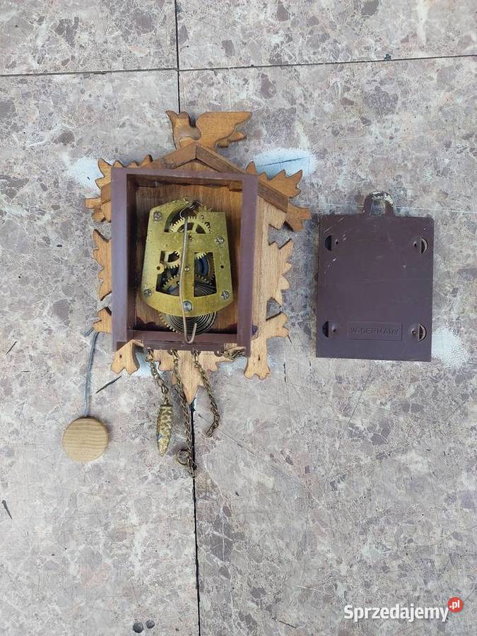186 Stary zegar ścienny miniaturka 13 szwarcwald Tczew