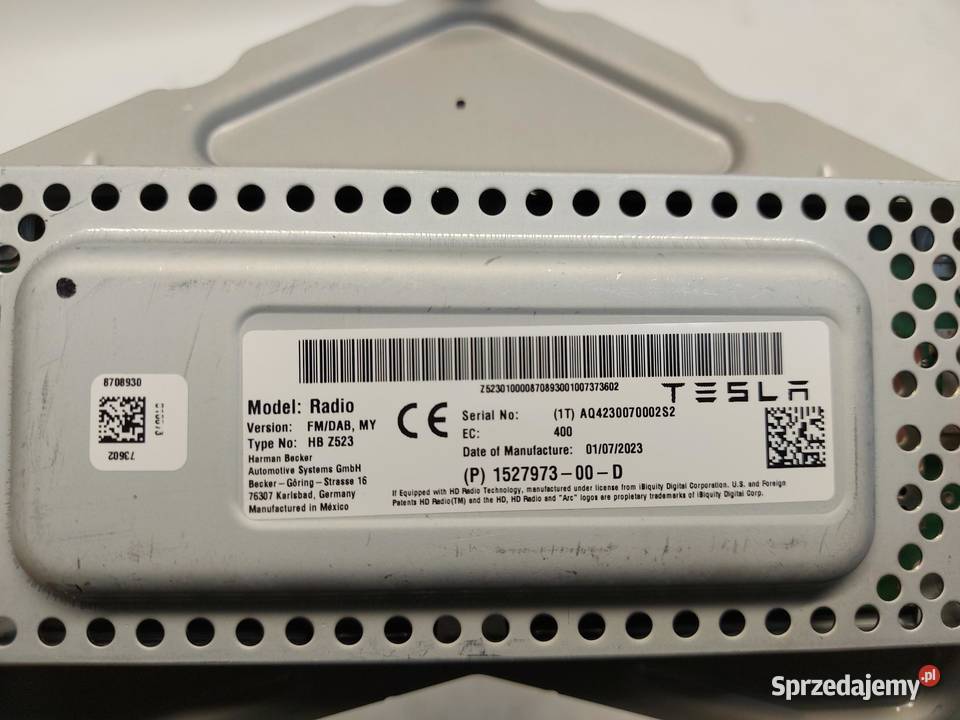 TESLA MODEL Y 2023r Moduł radia 152797300D osobowe