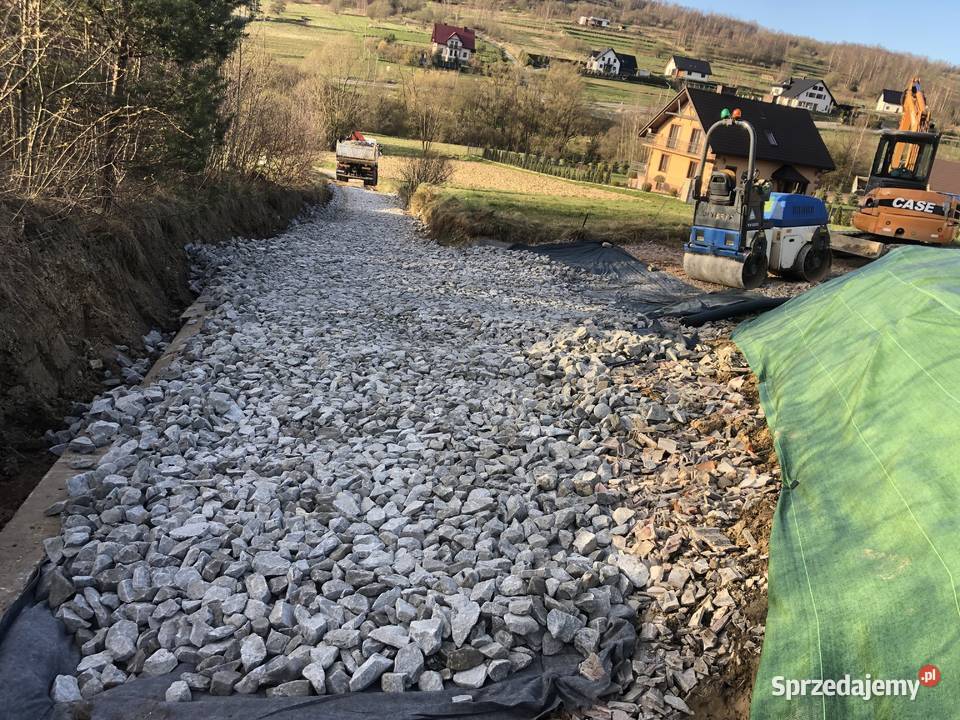 Usługi koparka obrotowa plus wozidlo transport małopolskie Myślenice