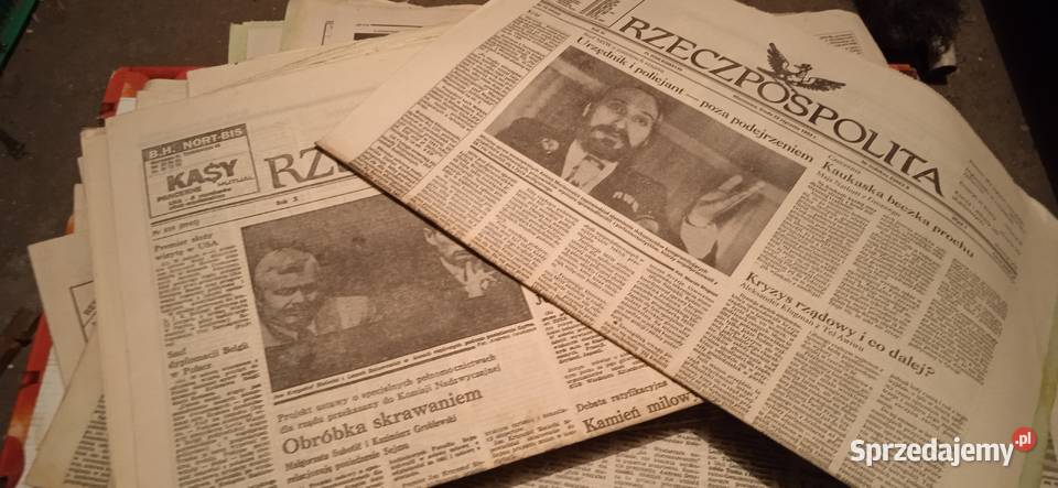 Gazeta Rzeczpospolita 19911992 60 sprzedam
