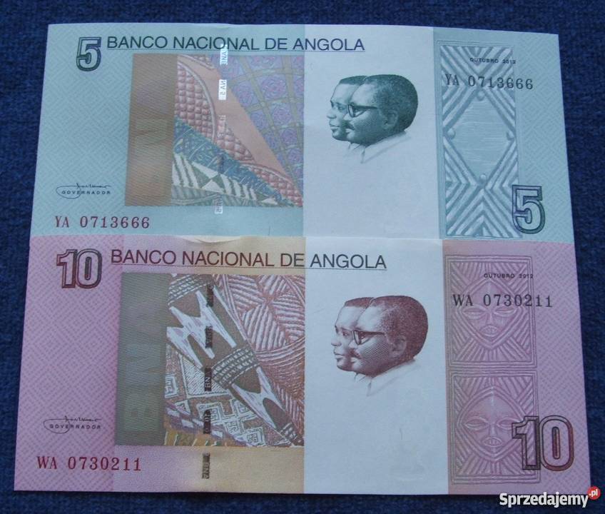ANGOLA Kolekcjonerskie Banknoty Zestaw 2 sztuki Katowice