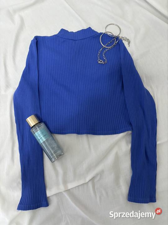 Granatowy top z długim rękawem Jordanów