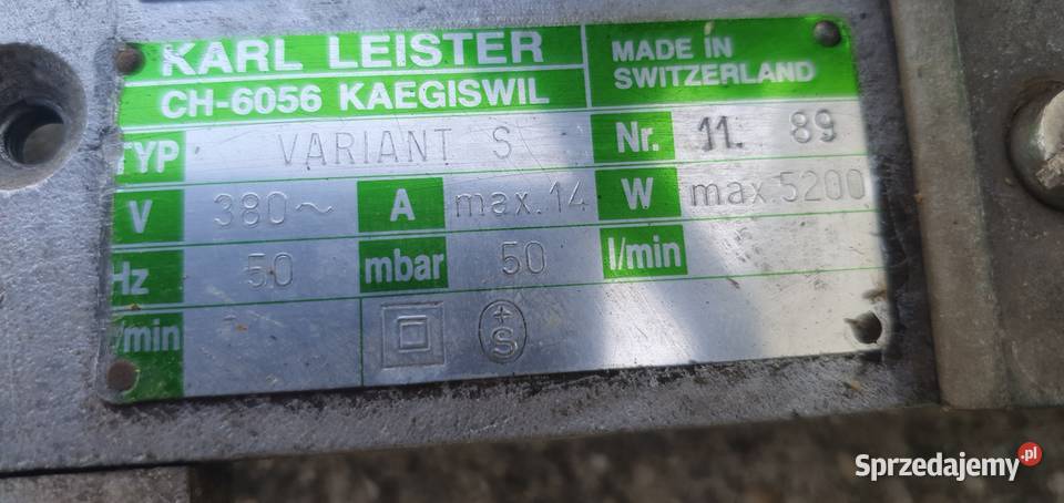 Automat Leister Variant S Varimat śląskie Jastrzębie-Zdrój sprzedam