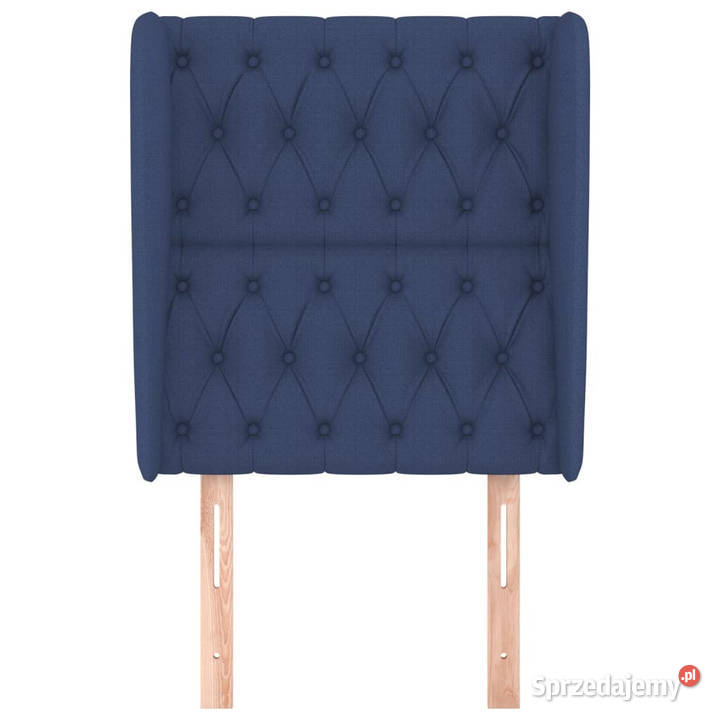 Zagłówek uszak niebieski 83x23x118128 tkanina Warszawa