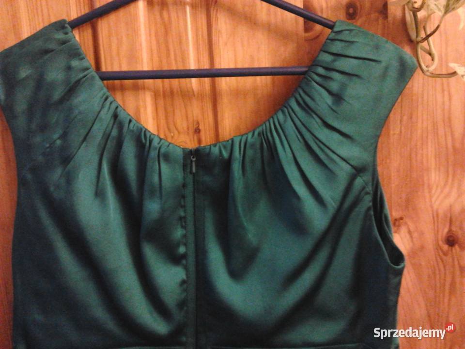 Sukienka stylu retro vintage kolor turkusowy Bez wzoru małopolskie Kraków