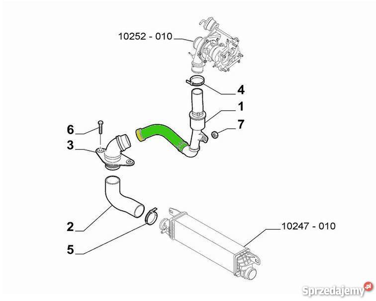 RURA WĄŻ TURBO ALFA ROMEO GIULIETTA 14 50517509 Bielsko-Biała