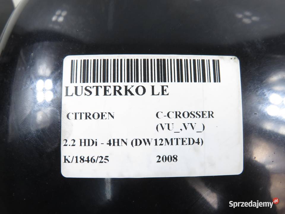 LUSTERKO LEWE CITROEN CCROSSER KTZ X42 7 PIN Karoseria