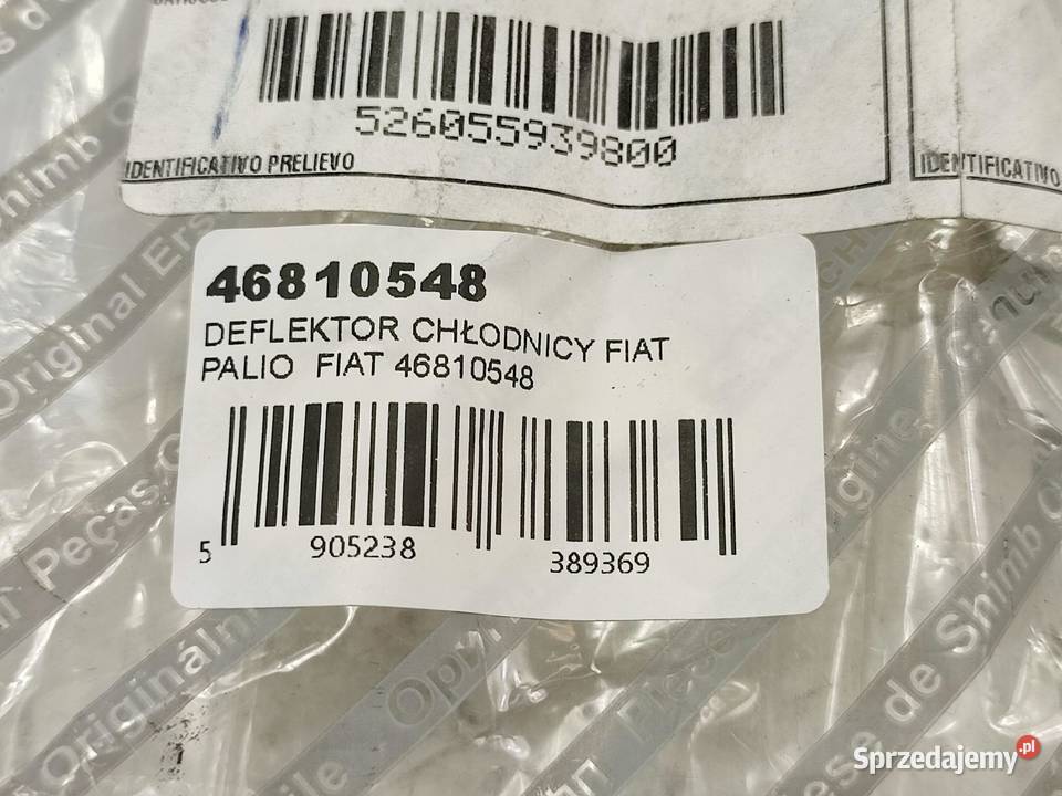 DEFLEKTOR CHŁODNICY FIAT PALIO 20022012 46810548 lubelskie sprzedam