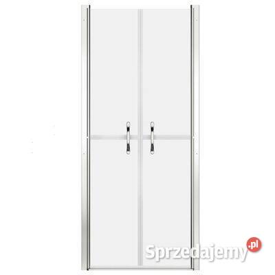 vidaXL Drzwi prysznicowe szkło mrożone