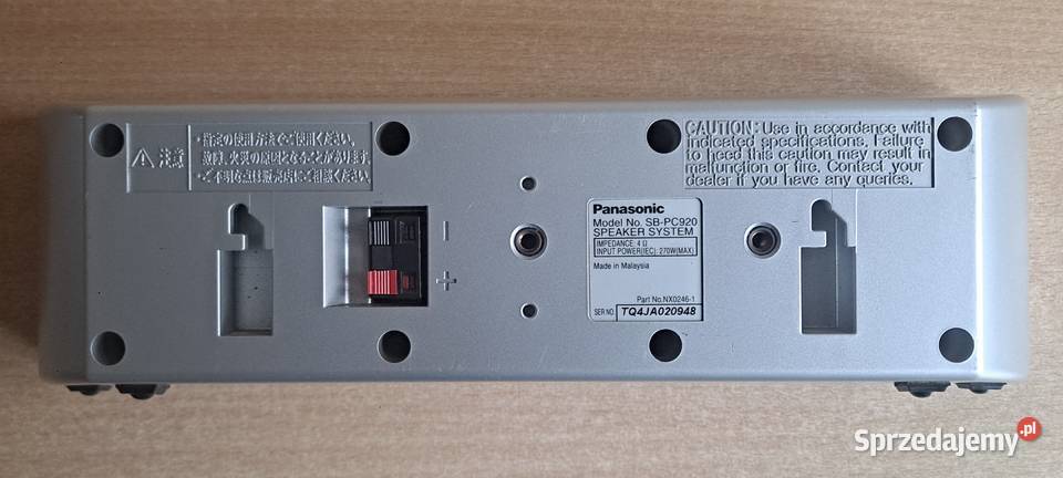 Kino domowe Panasonic SBPC920 głośnik centralny śląskie Cieszyn