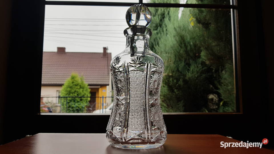 Kryształowa karafka 2 kryształ PRL Porcelana i szkło Dąbrowa Górnicza