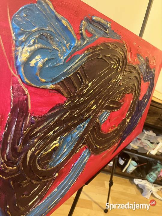 Obraz autorski akryl na płótnie abstrakcja podlaskie