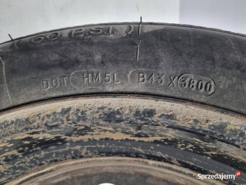 KOŁO DOJAZDOWE 12580 R17 9209872 5x108