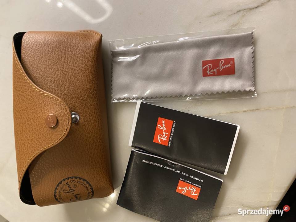 Oryginalne Brązowe Etui na Okulary RayBan Dębica
