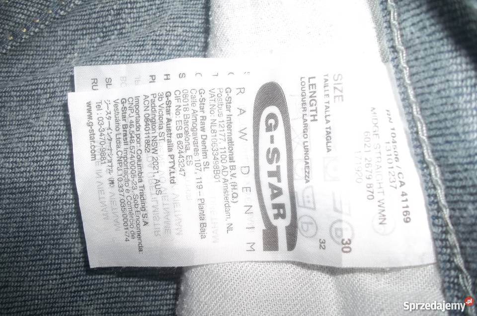 Spodnie G Star Raw Rozmiar 38(M) Odzież damska Grabów nad Prosną