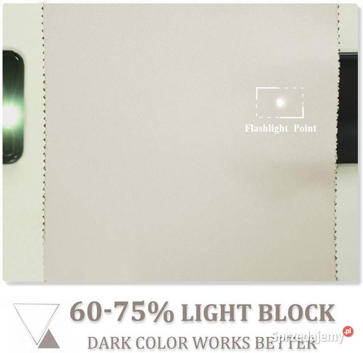 ZASŁONY 140x175 zaciemniające Pony Dance beżowe Przeźmierowo