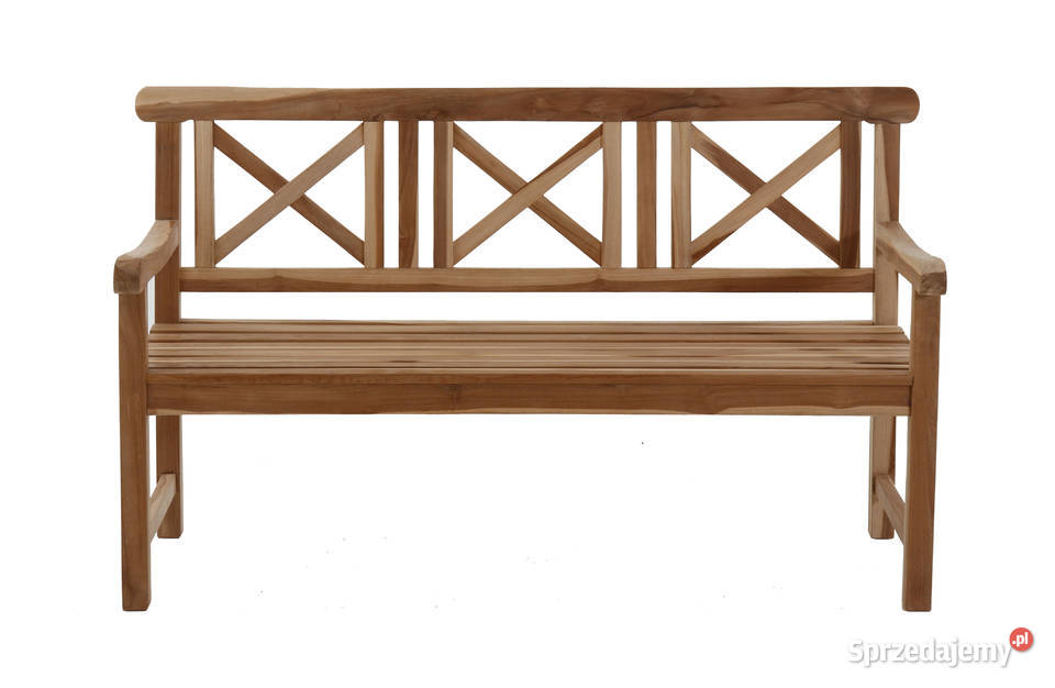 Ławka ogrodowa Cross back 150 z drewna Śrem