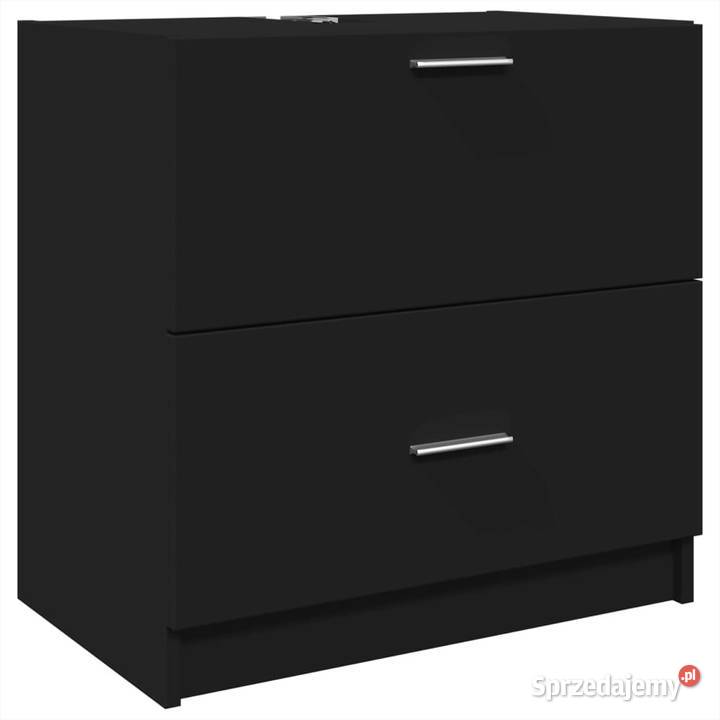 Szafka pod umywalkę czarna 59x37x59 WM848109 Warszawa