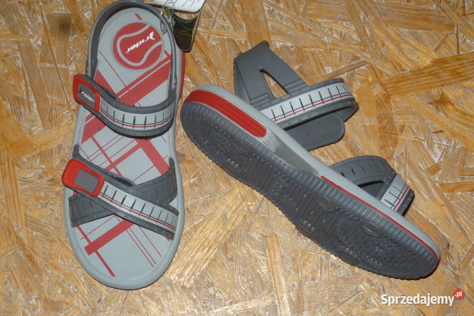 Oryginalne sandałki RIDER 33 szaryczerwony sprzedam