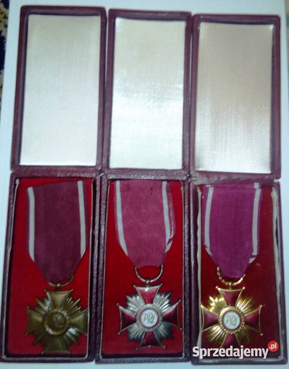 3 x Medal ZŁOTY SREBRNY BRĄZOWY Krzyż Zasługi Sosnowiec sprzedam