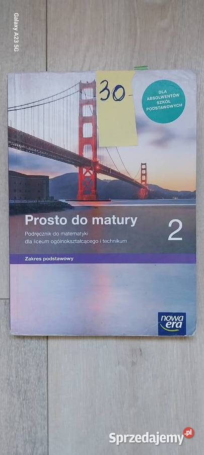Podręcznik Matematyka Prosto do matury 2 Zakres skrypt, zeszyt ćwiczeń, zbiór zadań, testów Marki