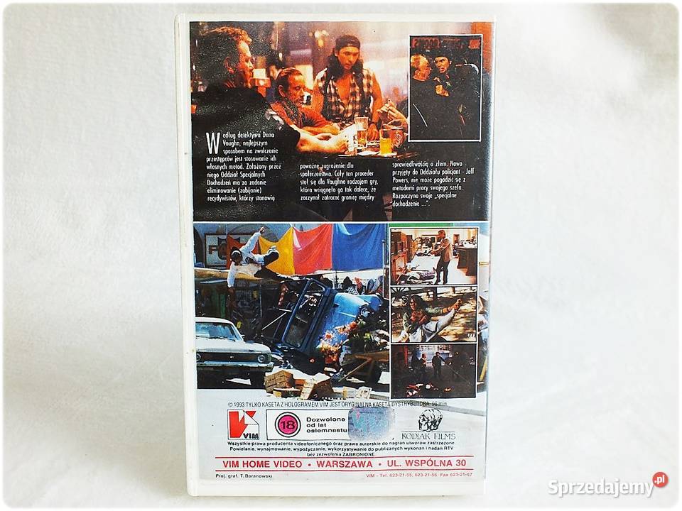 Kaseta VHS Pogranicze Prawa Film na Video