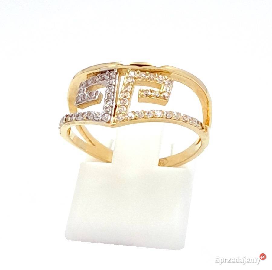 Pierścionek r12 Złoty pr585 Glamour Korona Z717 Poznań