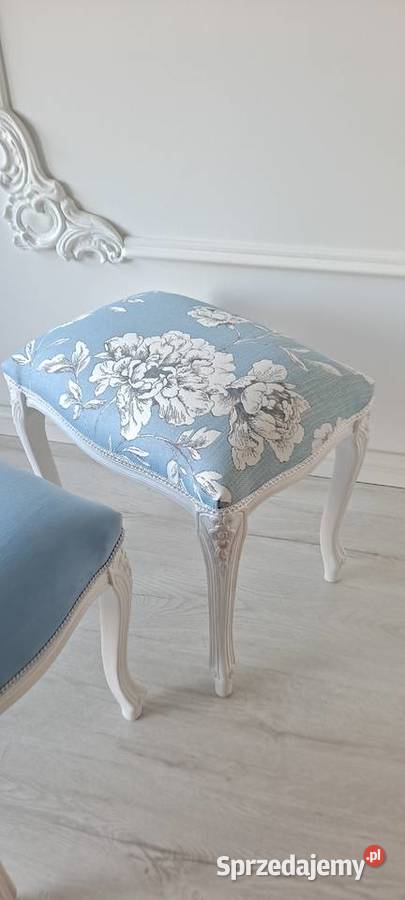 Stylowa pufa podnóżek stołektaboret Shabby Chic Szczecin