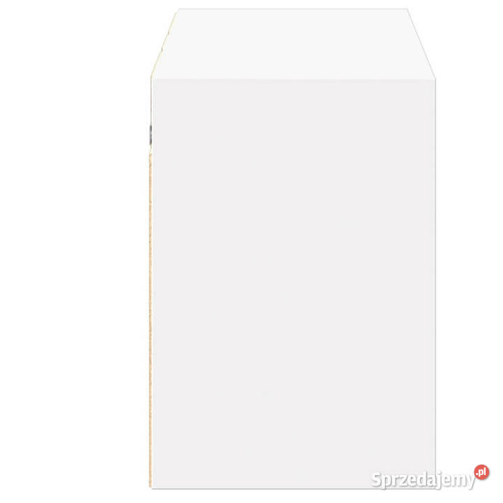 Ścienna szafka TV z LED biała 130x31x45 WM852299 Szafki Warszawa