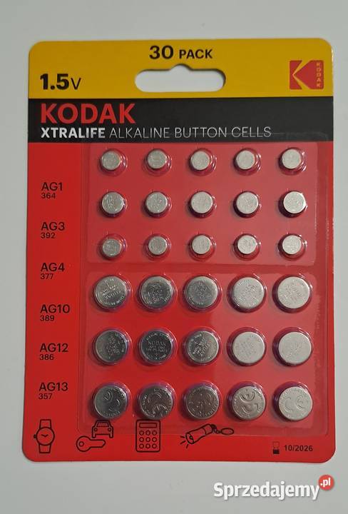 Kodak zestaw baterii alkaicznych guzikowych Ząbki