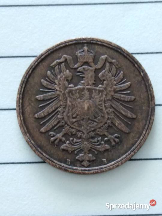 Moneta 2 pfenigi 1875 B Cesarstwo Niemieckie sprzedam