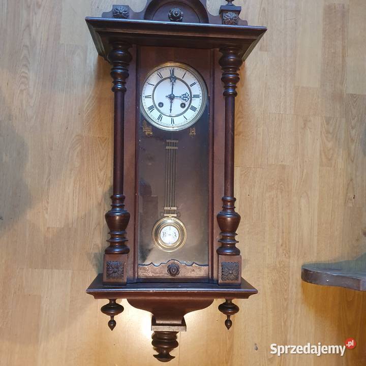 Sprawny zegar eklektyczny na pełnej Antyki, Sztuka, Kolekcje Wrocław