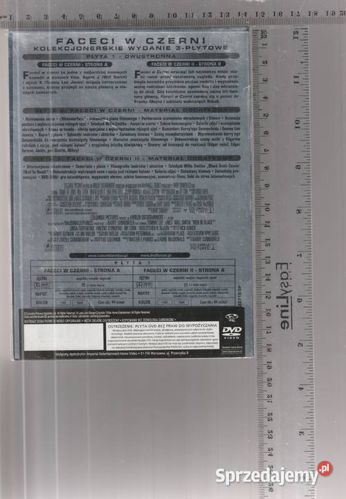 Men in Black I i II Edycja kolekcjonerska 3 DVD Filmy Pruszków