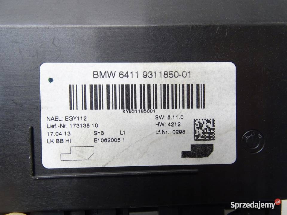 MODUŁ STEROWNIK KLIMATYZACJI BMW F20 F21 F30 F31