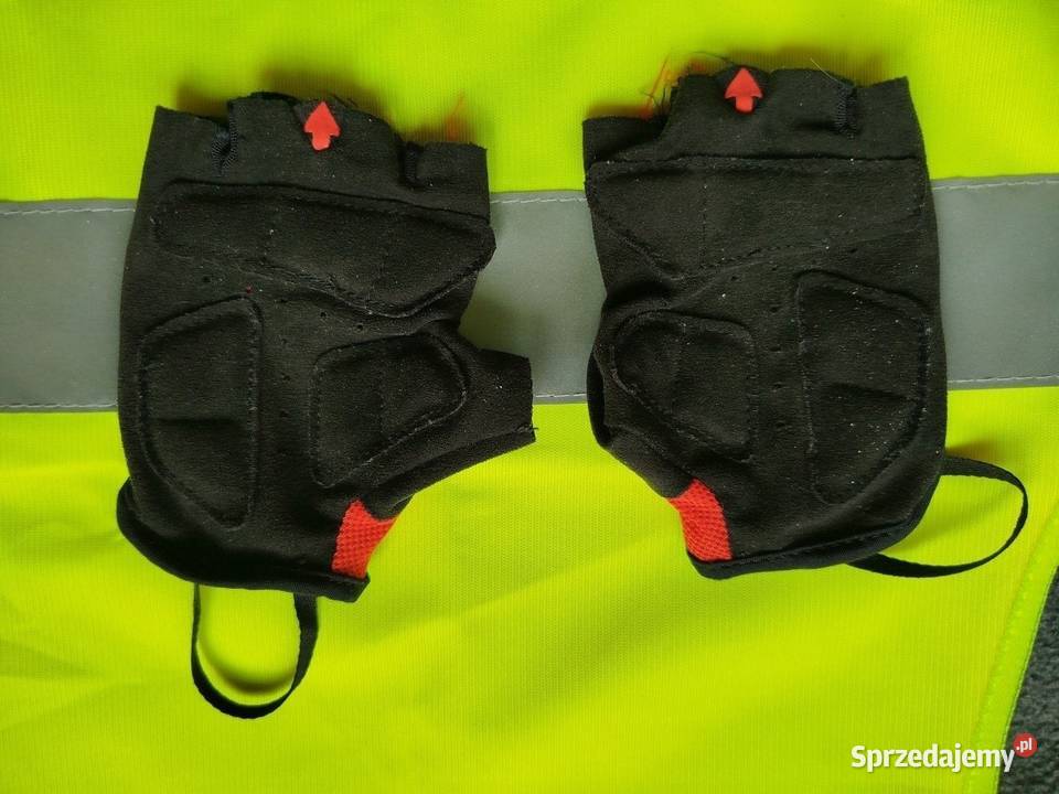Kamizelka odblaskowa rękawiczki na rower dziecka Pozostałe małopolskie Oświęcim sprzedam