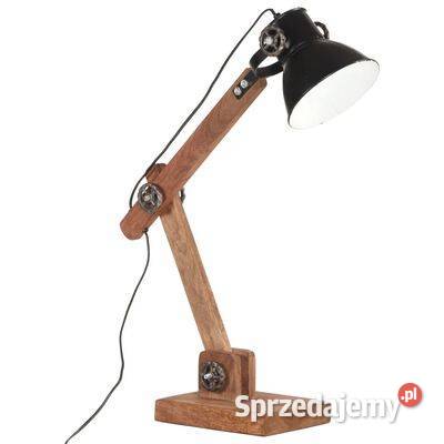 Industrialna lampa stołowa czarna okrągła Warszawa