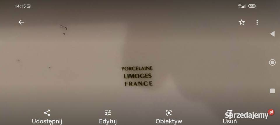 Patera talerz kolekcjonerski porcelana Limoges Wrocław