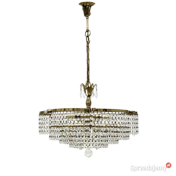 Żyrandol kryształowy vintage koszowy Bakalowits Lampy wiszące sprzedam