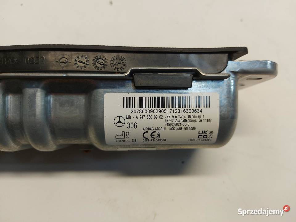 Mercedes EQA 250 W243 PODUSZKA POWIETRZNA