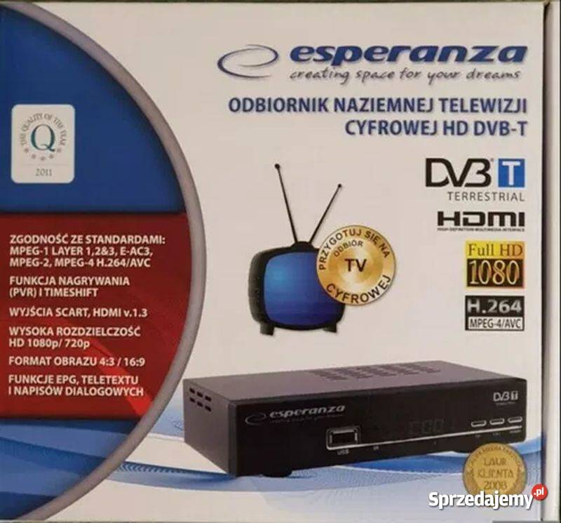 Nowy Dekoder DVBT MPEG4 z pilotem tania wysyłka gwarancja