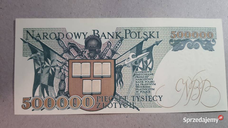 MEGA RZADKOŚĆ L9 500000 ZŁOTYCH 1990 s AC mazowieckie Warszawa