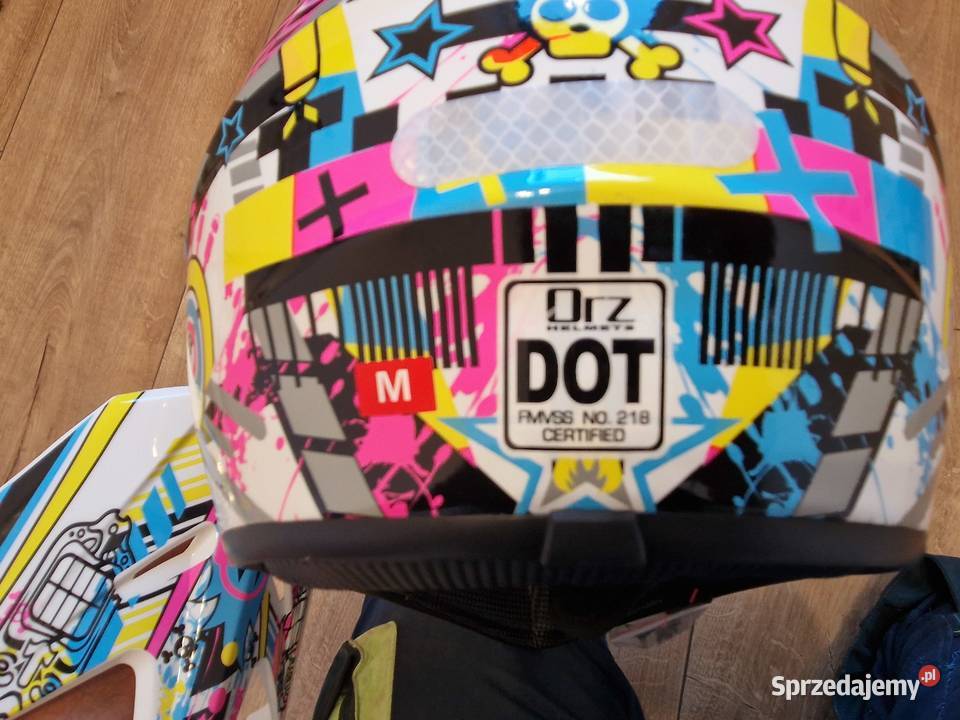 Nowy kask motocyklowy cross enduro