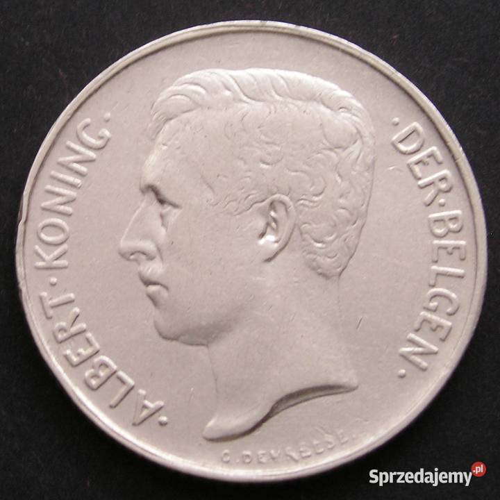 BELGIA 2 FRANKI 1911 KRÓL ALBERT SREBRO Łódź