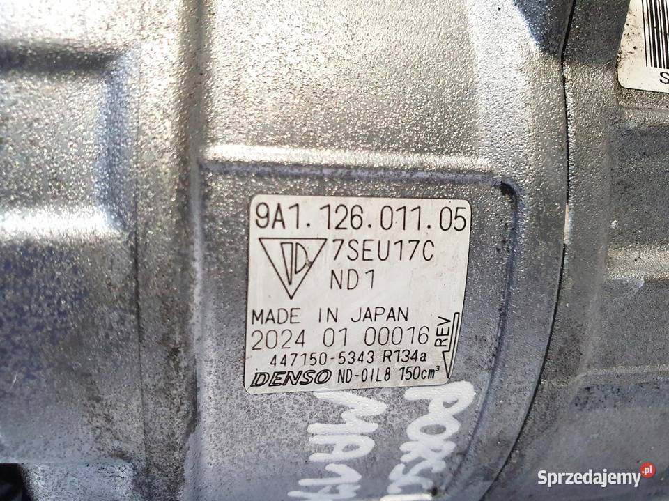 SPRĘŻARKA KLIMATYZACJI Porsche 911 GT3 38 osobowe Chełm