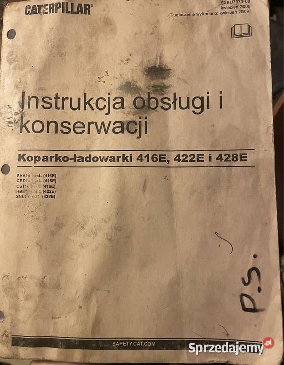 Instrukcja obsługi i konserwacji CATERPILLAR Biczyce Górne